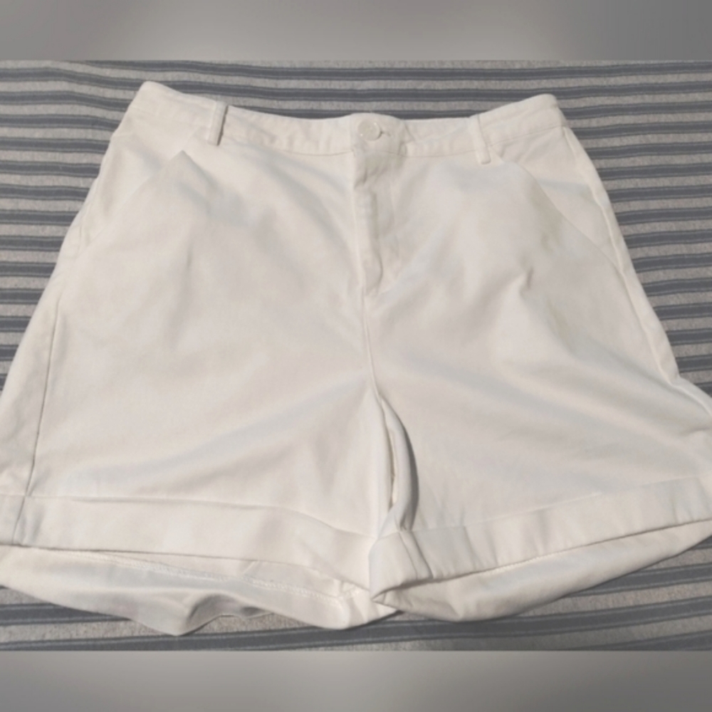 Just Fab Casual Jean White Summer shorts